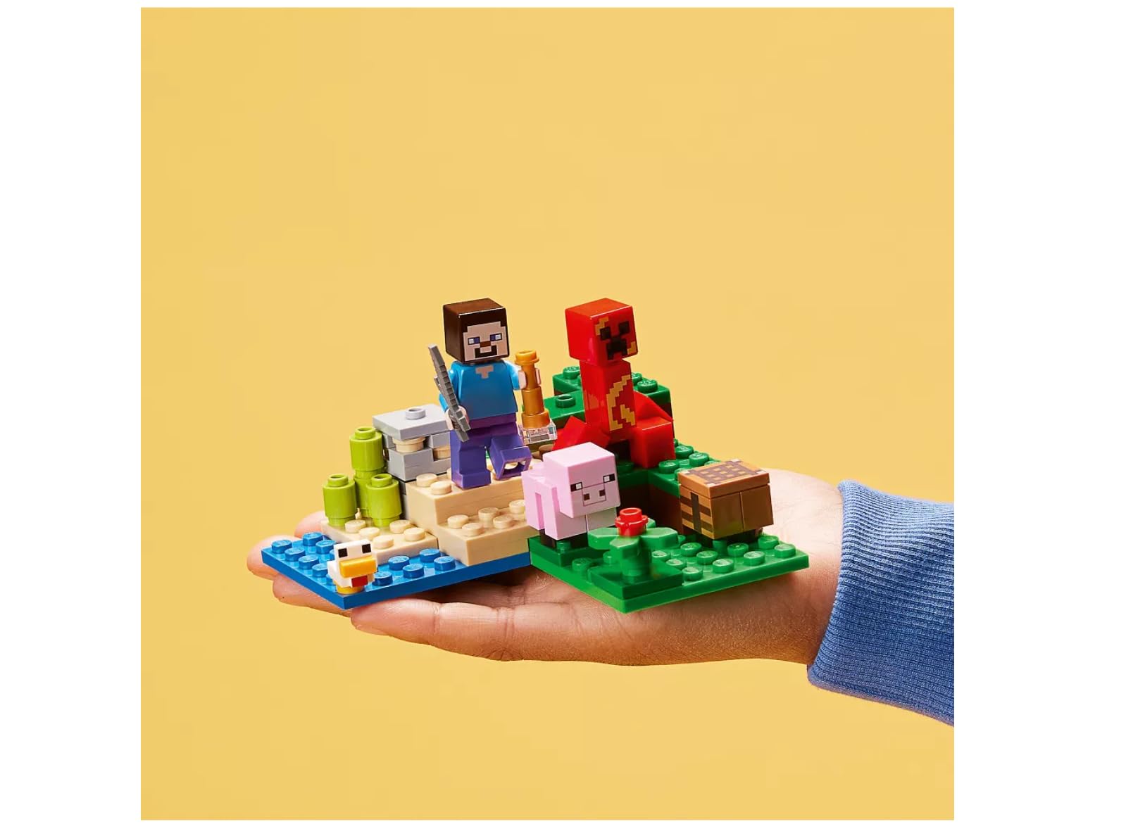 LEGO Minecraft Overworld Adventures Exploding Creeper adds perilous, exciting action