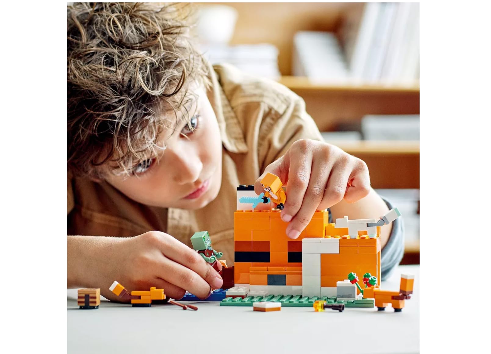 LEGO Minecraft Overworld Adventures Steve minifigure appears for heroic play