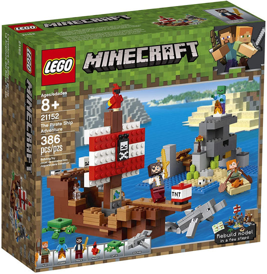 LEGO Minecraft The Pirate Ship Adventure cover image for imaginative play and display