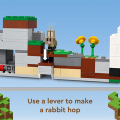 LEGO Minecraft The Ranch Rabbit farm with carrots encouraging feeding and interactive play