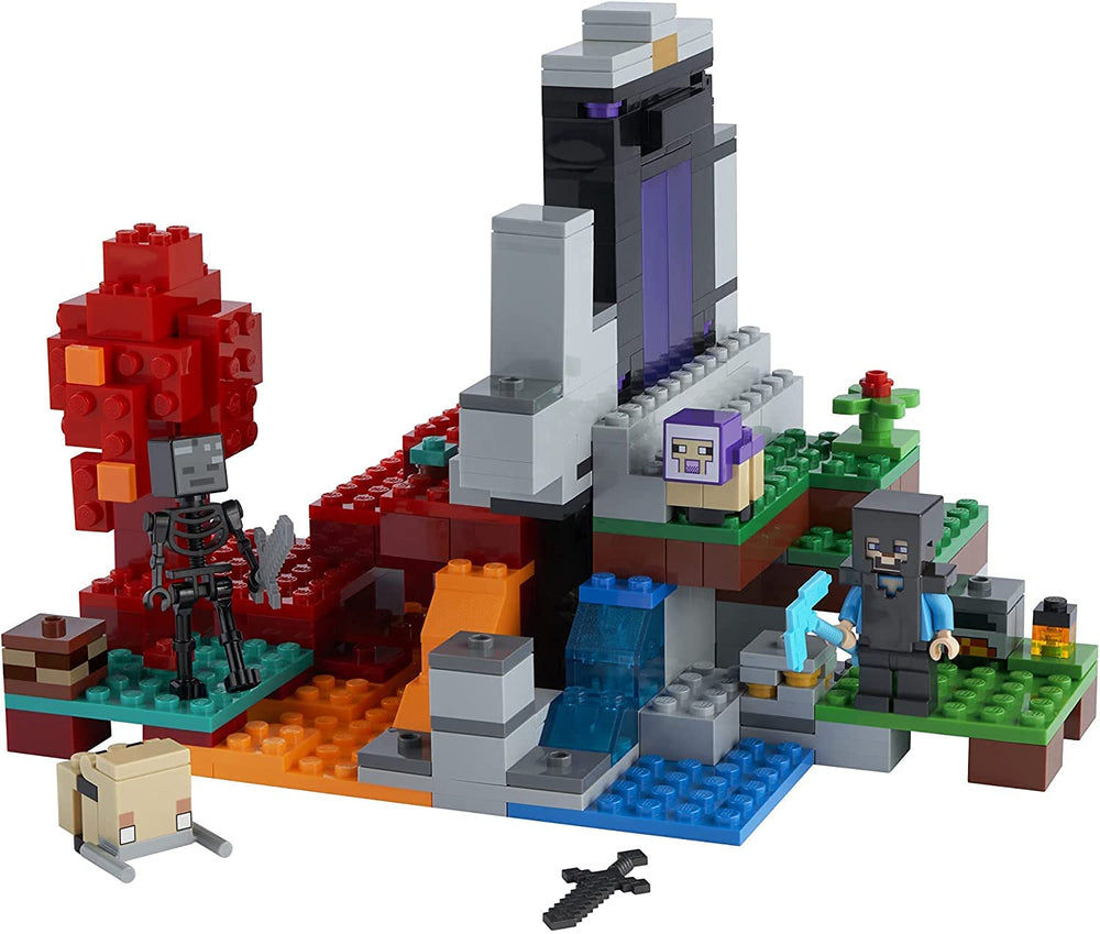 LEGO Minecraft 21172 baby hoglin figure sparks Nether-themed battles.