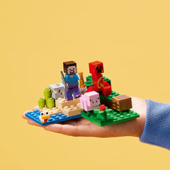 LEGO Minecraft The Creeper Ambush—Exploding Creeper adds dynamic action to playtime.