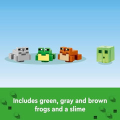LEGO Minecraft The Frog House pieces spread for building and creativity