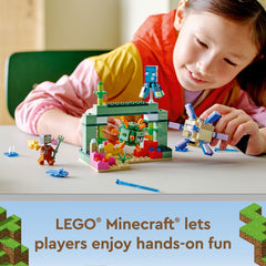 LEGO Minecraft The Guardian Battle hidden treasure encourages exploration and problem-solving.