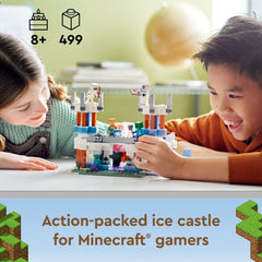 LEGO Minecraft The Ice Castle Royal Warrior figure ready for imaginative quests