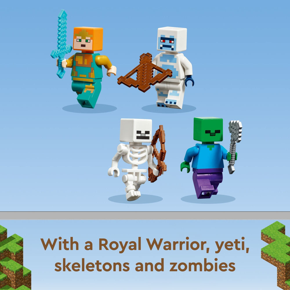 LEGO Minecraft The Ice Castle zombie figures bring action-ready antagonists to life