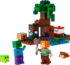 LEGO Minecraft The Swamp Adventure mangrove tree scene for authentic biome