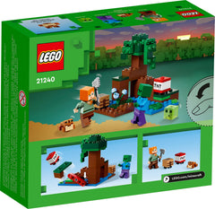 LEGO Minecraft The Swamp Adventure TNT explosion function in play