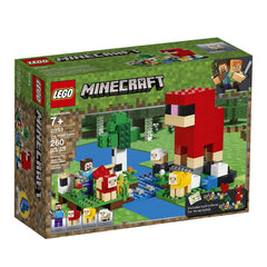 LEGO Minecraft The Wool Farm dyed sheep and baby sheep add cute variety