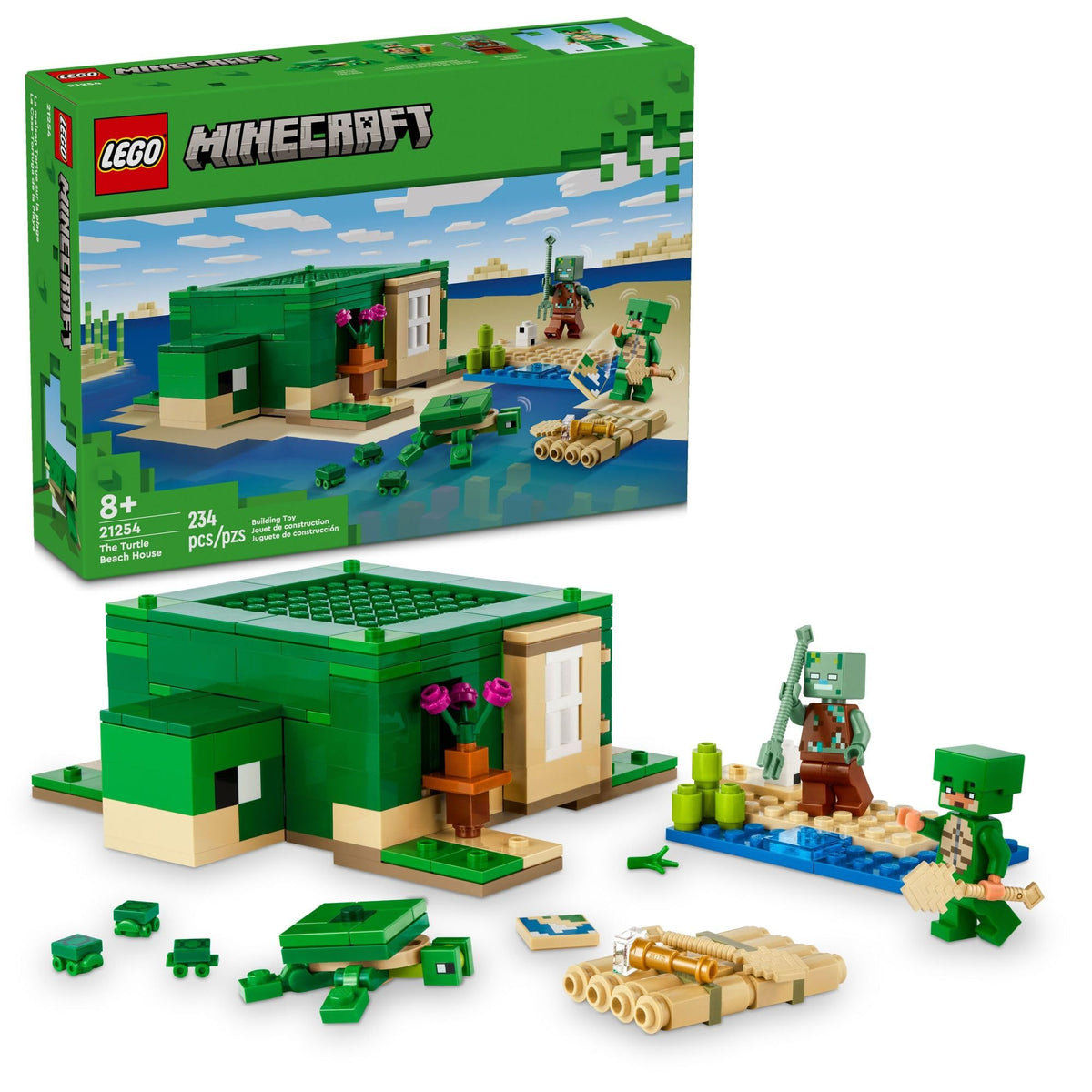 LEGO Minecraft Turtle Beach House model for imaginative play and construction fun