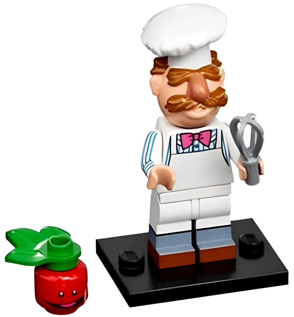 LEGO Muppets Series 1 accessories shown with the Swedish Chef minifigure