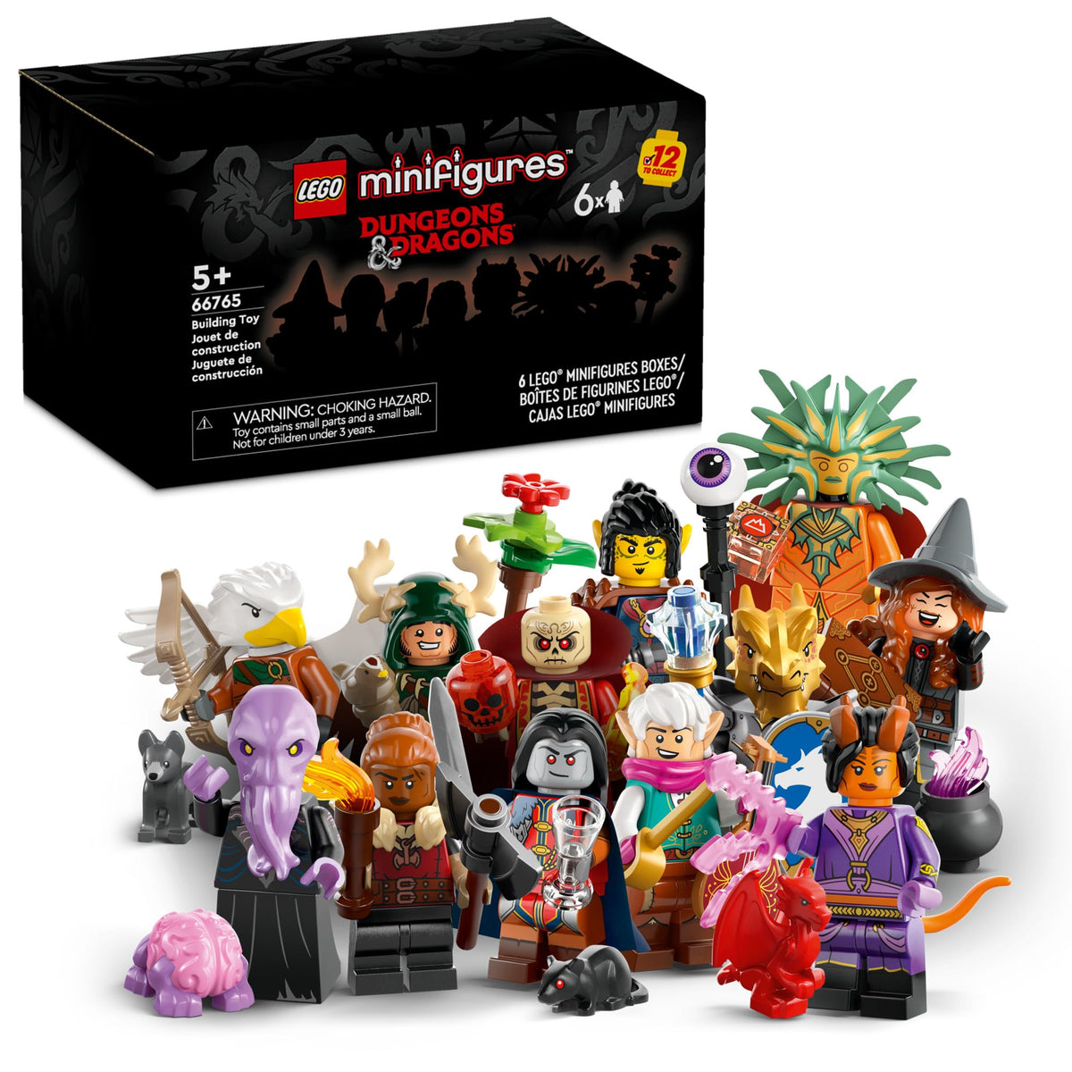 LEGO Minifigures D&amp;D 6 Pack figures ready for imaginative fantasy play.