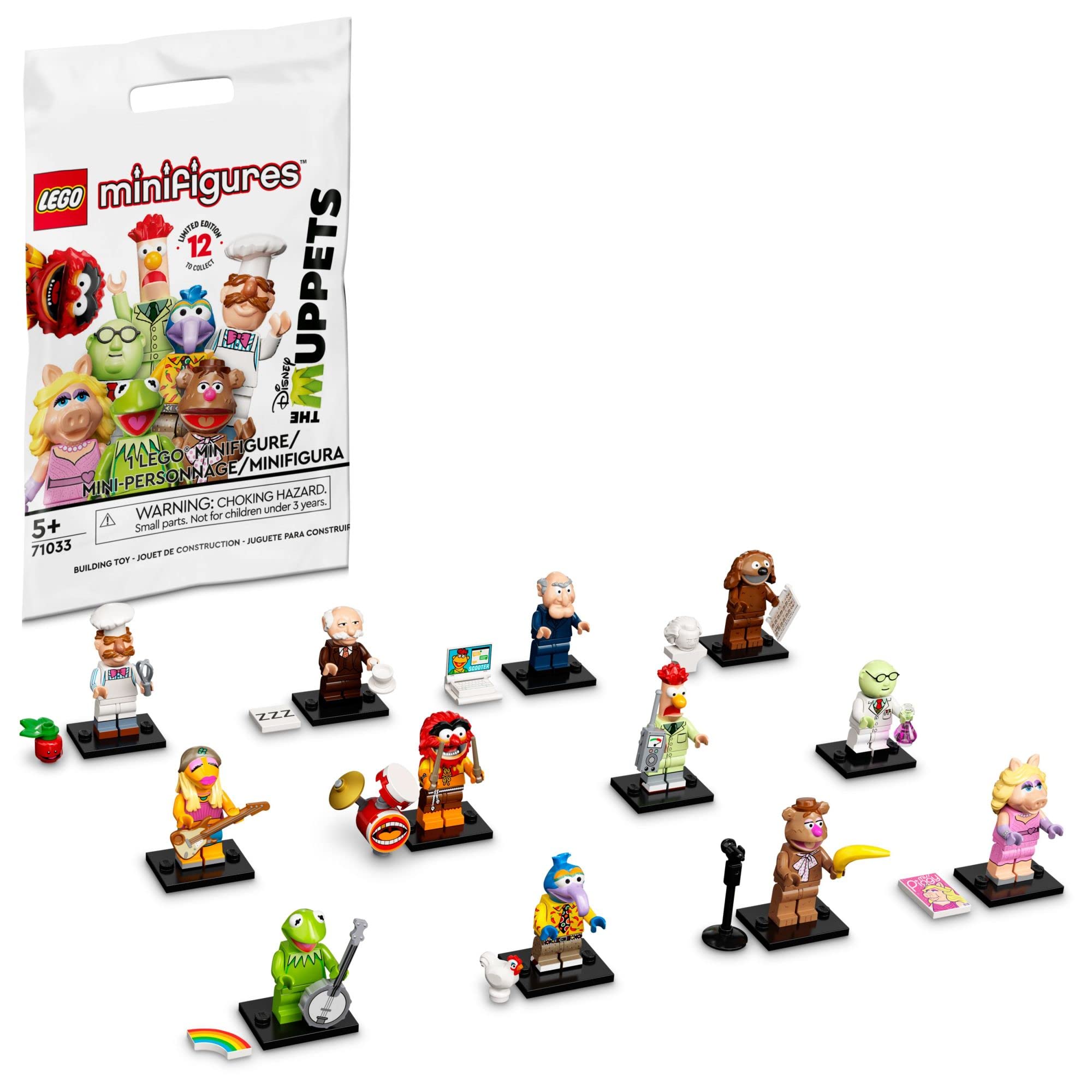 LEGO Muppets Animal minifigure in mystery bag for imaginative play and display
