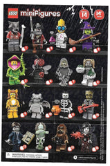 LEGO Minifigures Series 14 accessories and leaflet enhance collection.