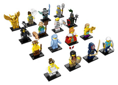 LEGO Minifigures Series 15 display plate included to showcase figures and favorite characters
