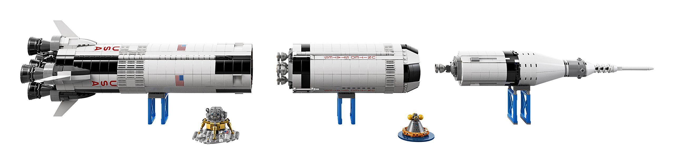 LEGO NASA Apollo Saturn V informational booklet supports context about Apollo missions