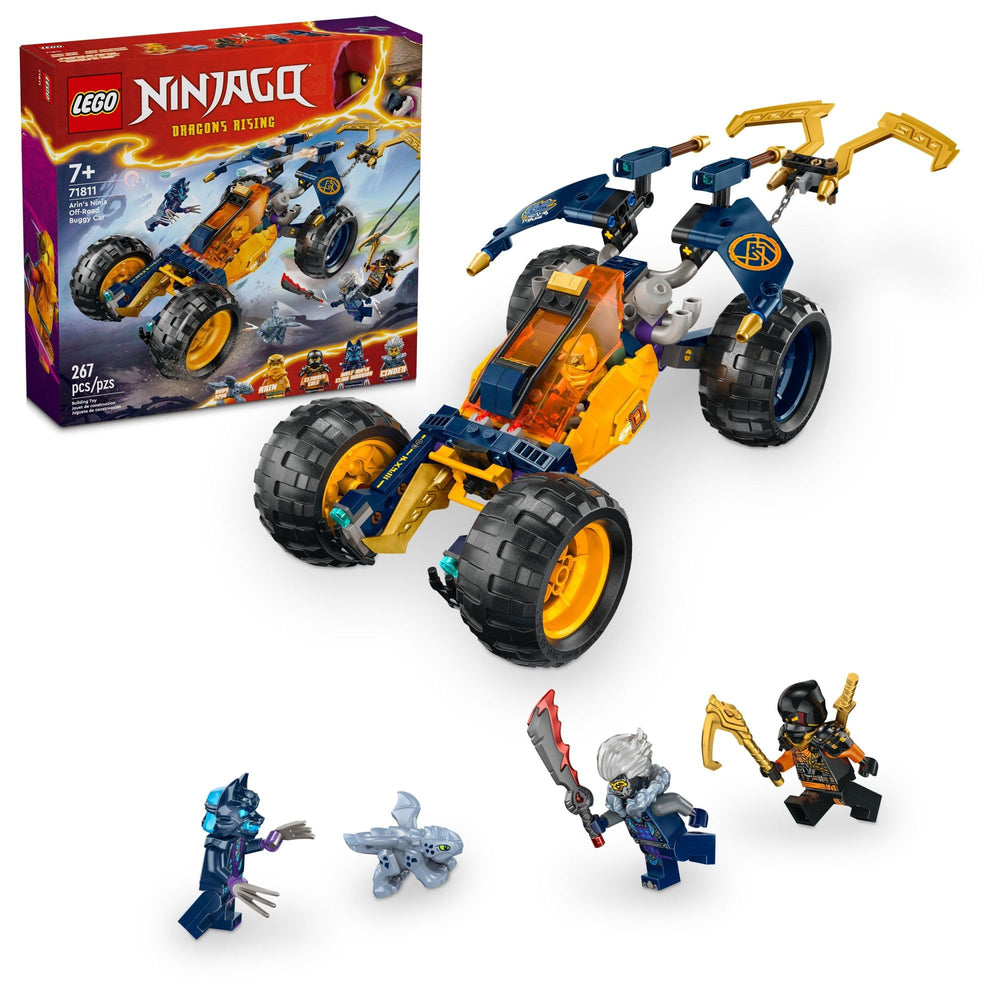 LEGO NINJAGO Arin off-road buggy front view for action-packed battles