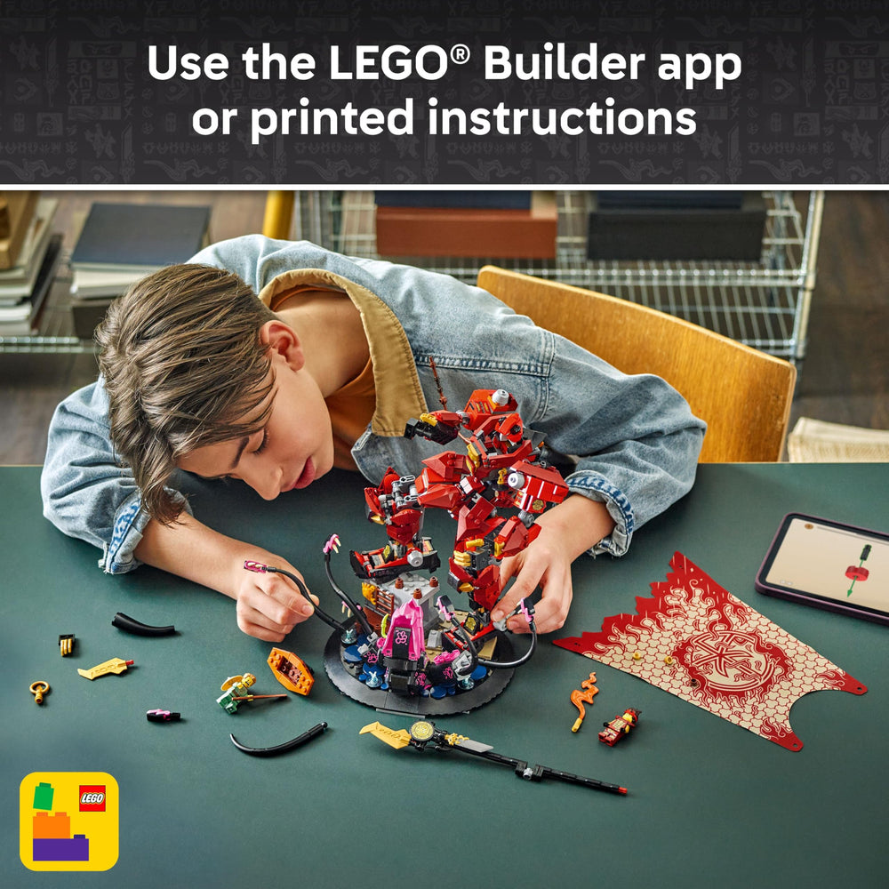 LEGO Builder app with 3D instructions guides builders through steps.