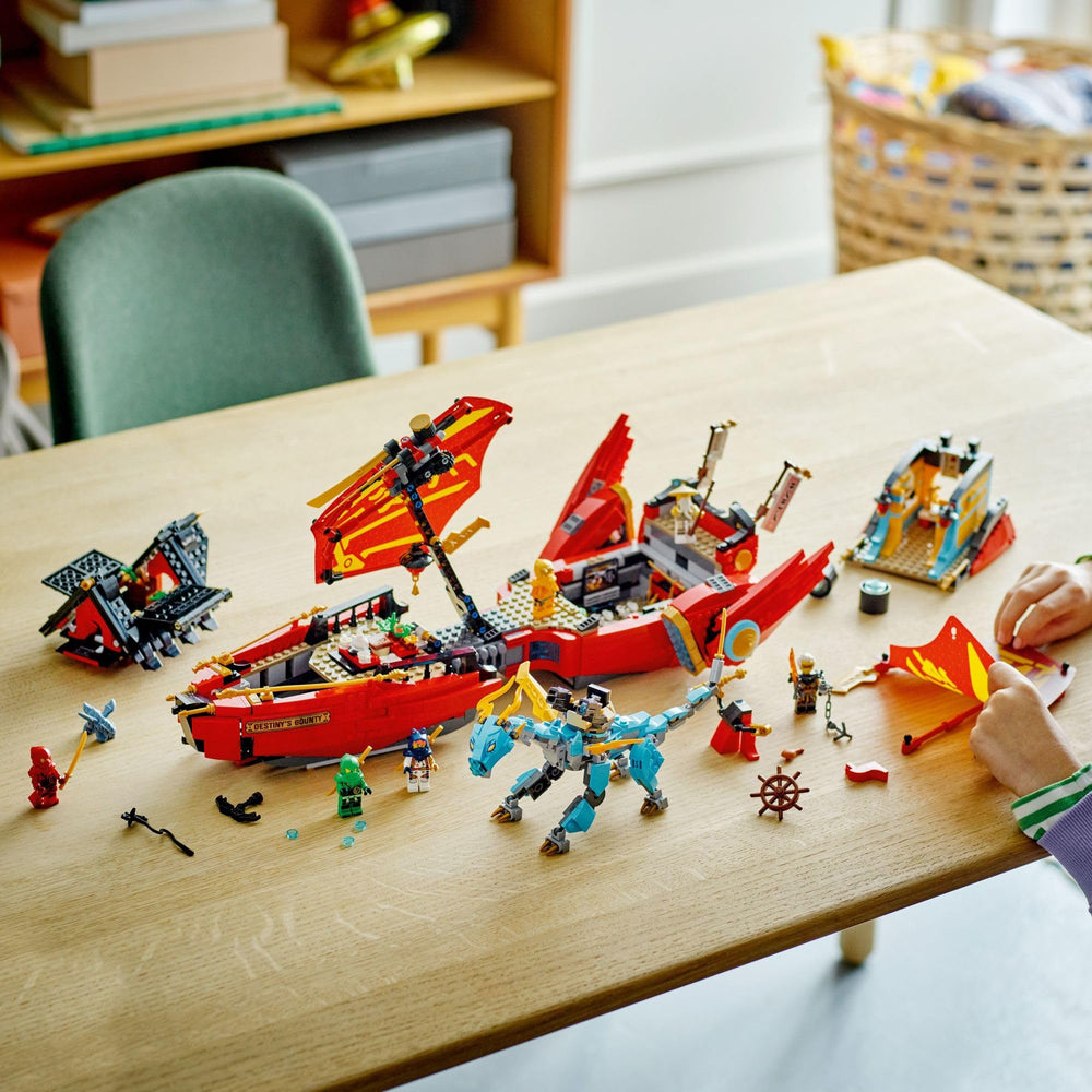 LEGO NINJAGO Destiny's Bounty 360-degree engines offer flexible positioning
