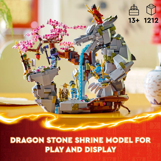 LEGO NINJAGO Dragon Stone Shrine training area for dynamic battle action
