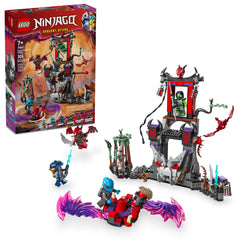 LEGO NINJAGO Dragonian Storm Village build scene sparking imaginative ninja battles
