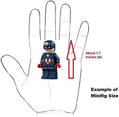LEGO minifigure scale reference with Morro for accurate display sizing