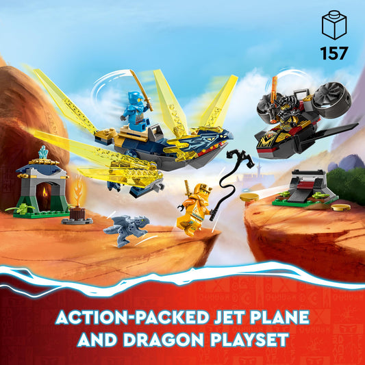 LEGO NINJAGO energy dragon with wings enabling dynamic dragon battles.