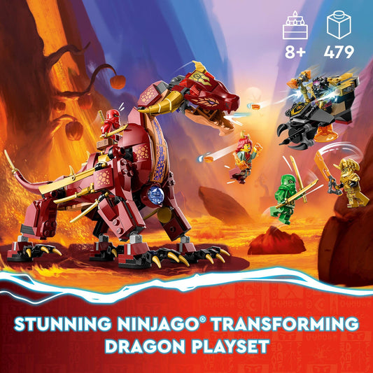 LEGO NINJAGO Heatwave lava dragon battle mode action