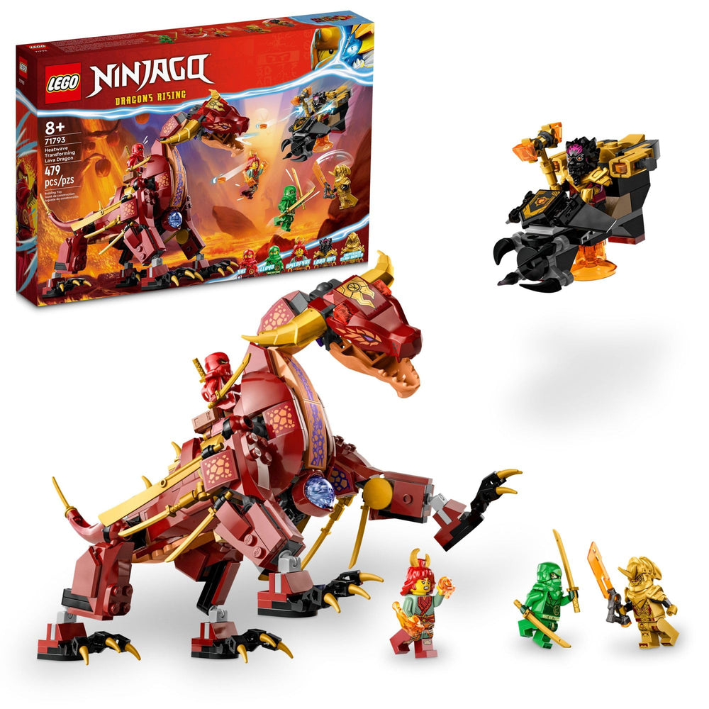 LEGO NINJAGO Heatwave lava dragon front view inspiring ninja battles