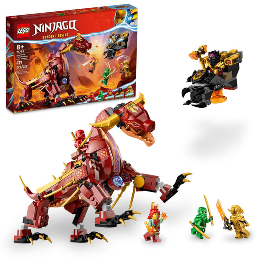 LEGO NINJAGO Heatwave lava dragon front view inspiring ninja battles