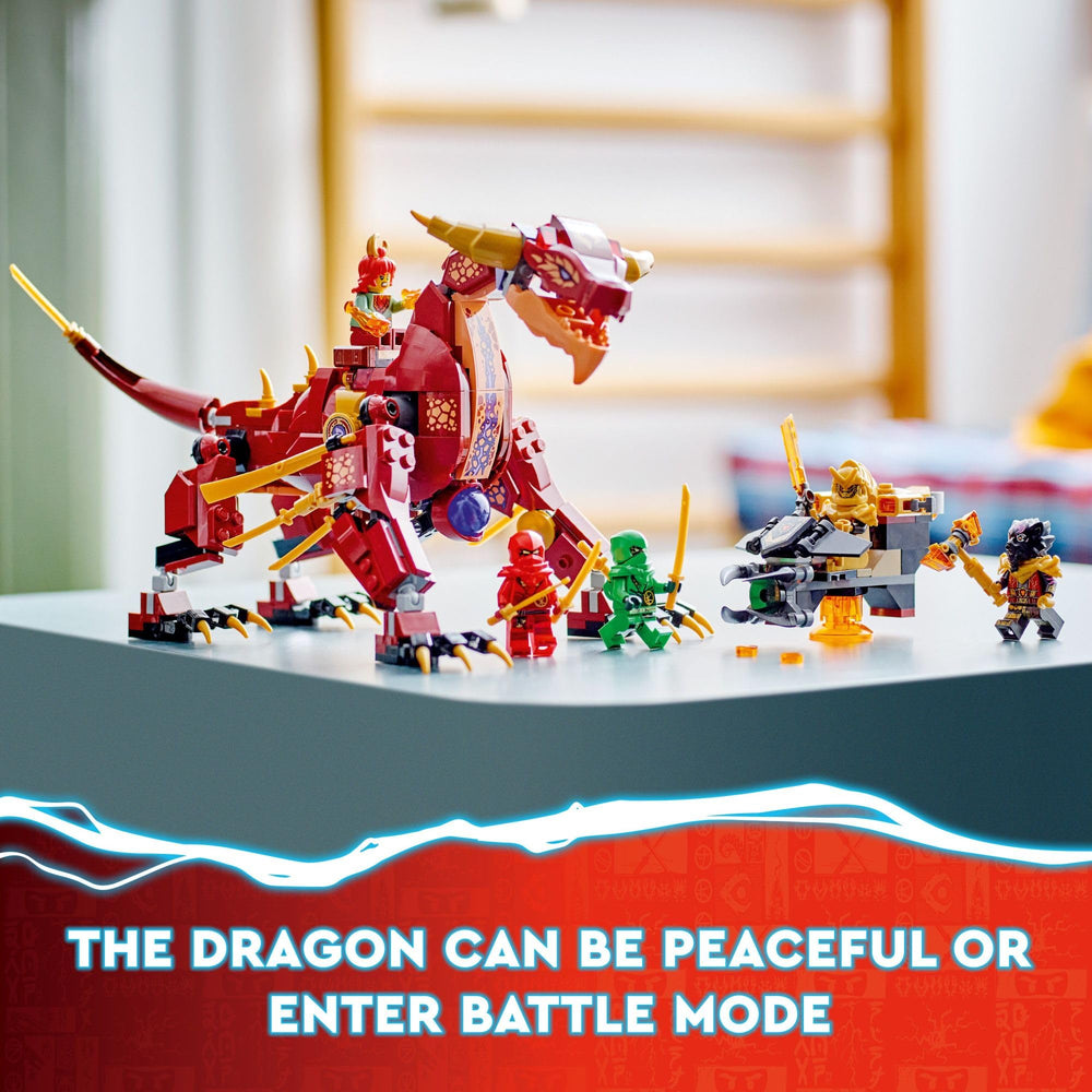 LEGO NINJAGO Heatwave lava dragon peaceful mode for display stories