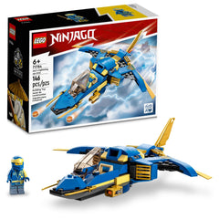 LEGO NINJAGO Jay’s Lightning Jet EVO front cockpit view for immersive play