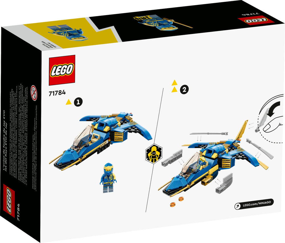 LEGO NINJAGO Jay’s Lightning Jet EVO compatible with other sets for expanded play