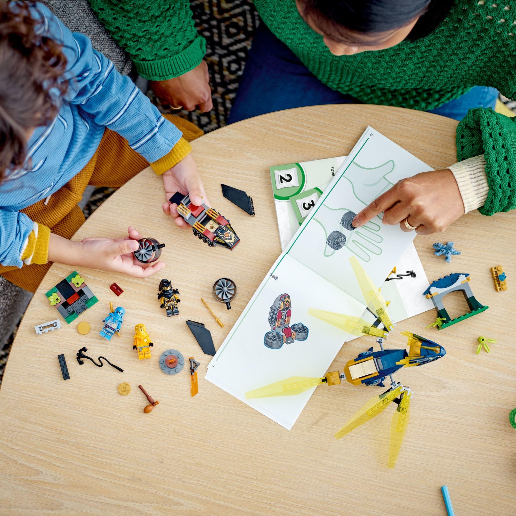 LEGO NINJAGO jet plane model designed for play at home or on the go.