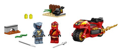 LEGO NINJAGO Kai's Blade Cycle Kai minifigure in action inspires imaginative play