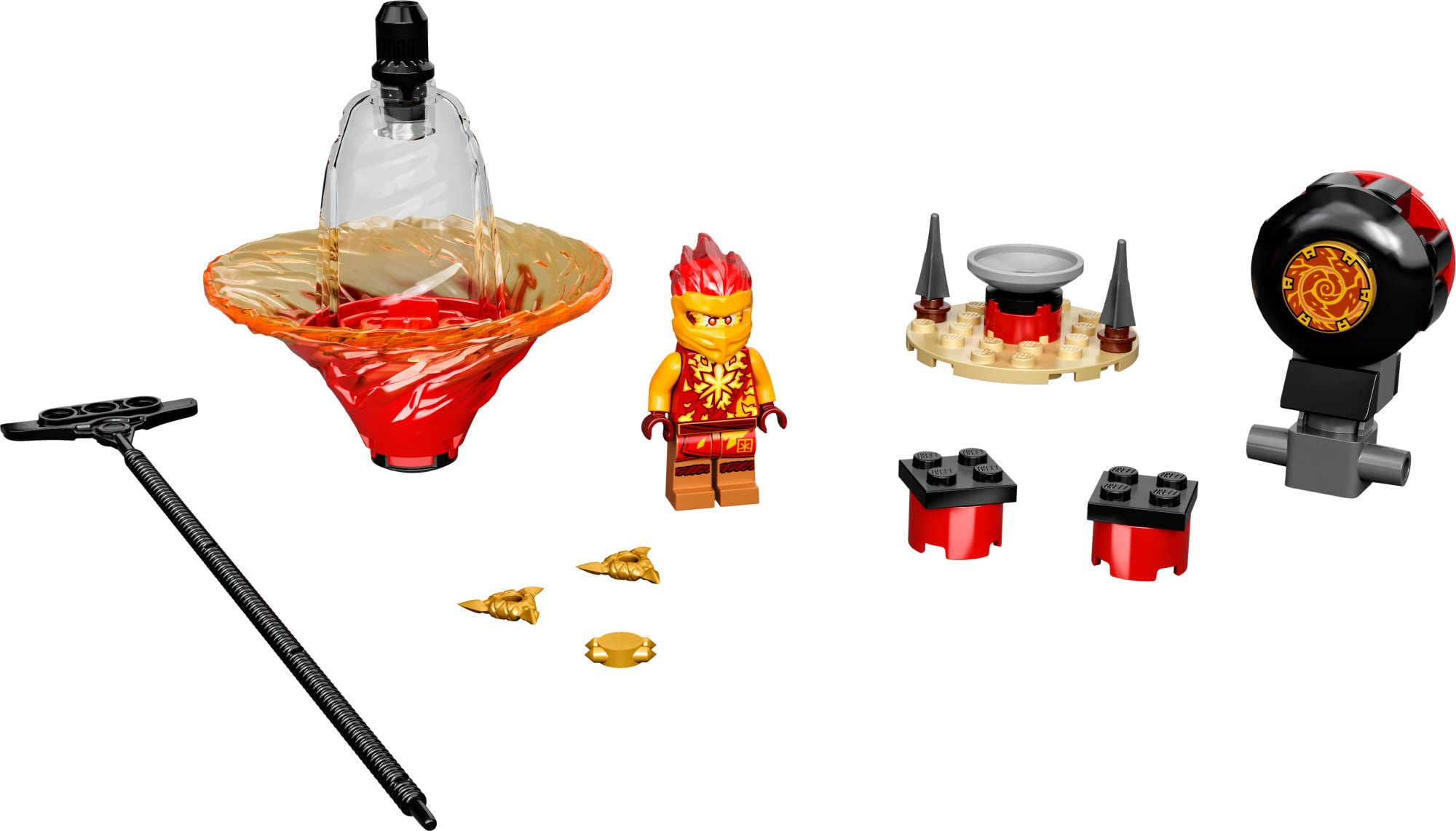 LEGO NINJAGO Kai minifigure with exclusive elemental power look