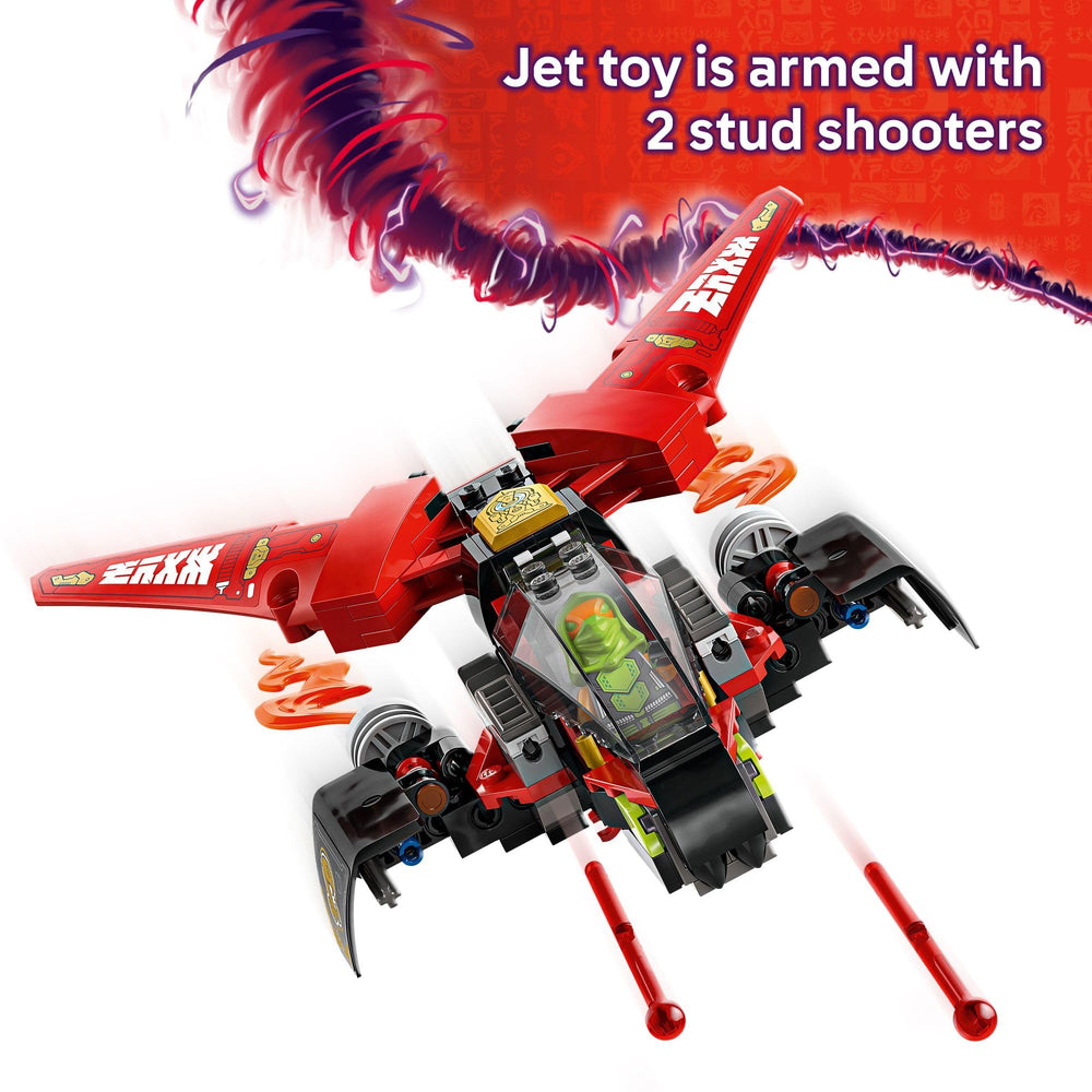 LEGO NINJAGO Kai minifigure in battle pose with golden katana