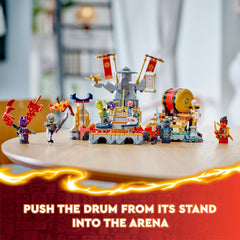 LEGO NINJAGO Kai and Sora in tournament armor inspire heroic play