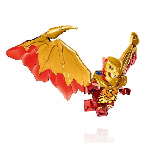 LEGO NINJAGO Kai with White Dragon detailing for display
