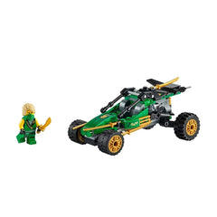 LEGO NINJAGO Legacy Jungle Raider Buggy with rugged tires ready for jungle adventures.