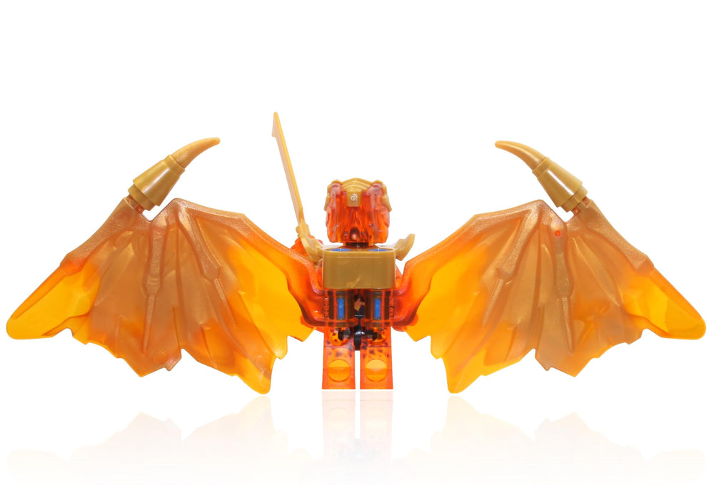 LEGO NINJAGO Minifigureland logo tile adds authentic branding to builds.
