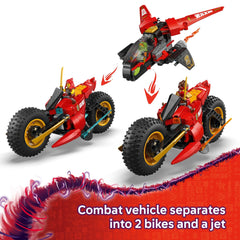 LEGO NINJAGO Ninja Combat Vehicle 3-in-1 assembly concept in action