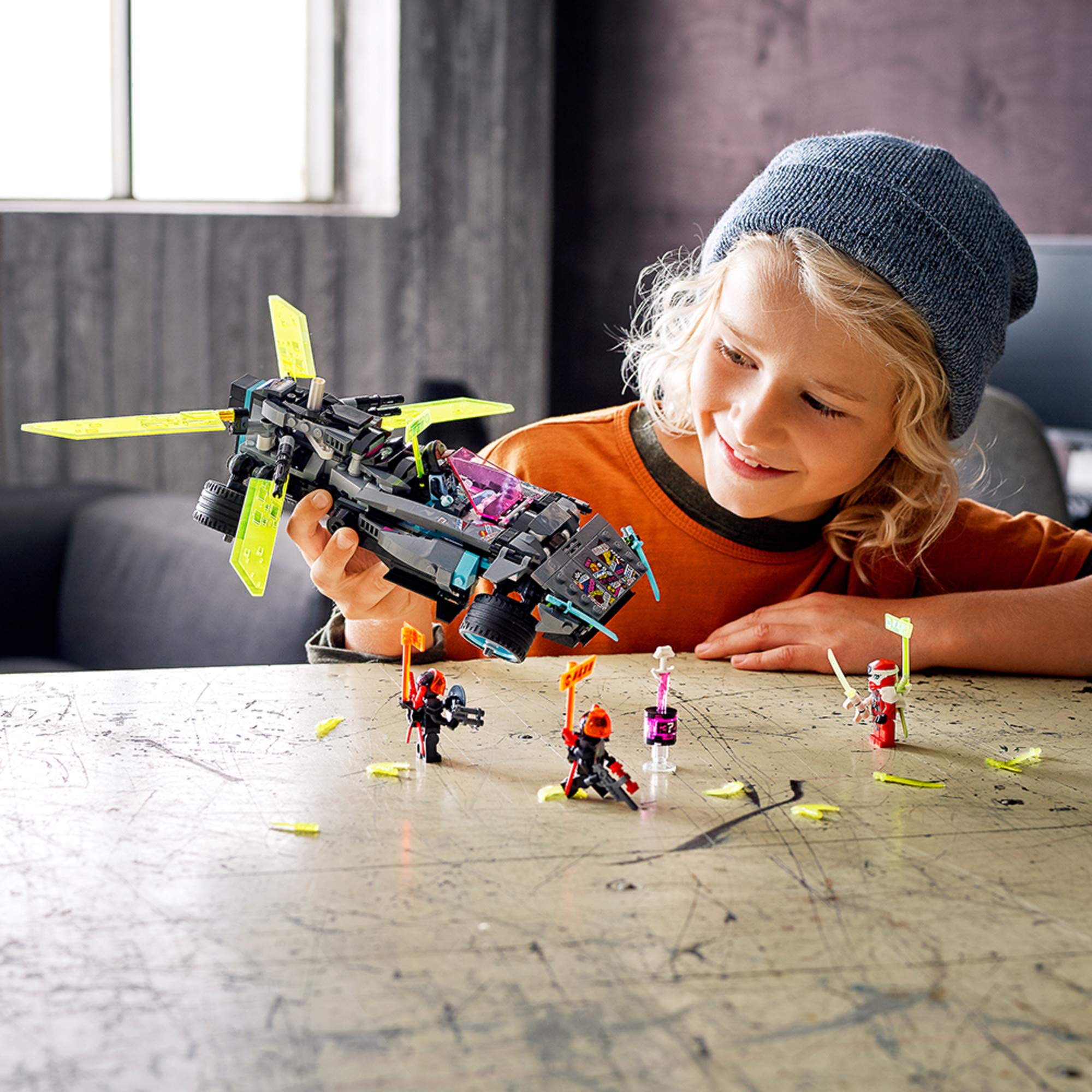 LEGO NINJAGO Ninja Tuner Car 71710 flying mode, wings extend for airborne adventures