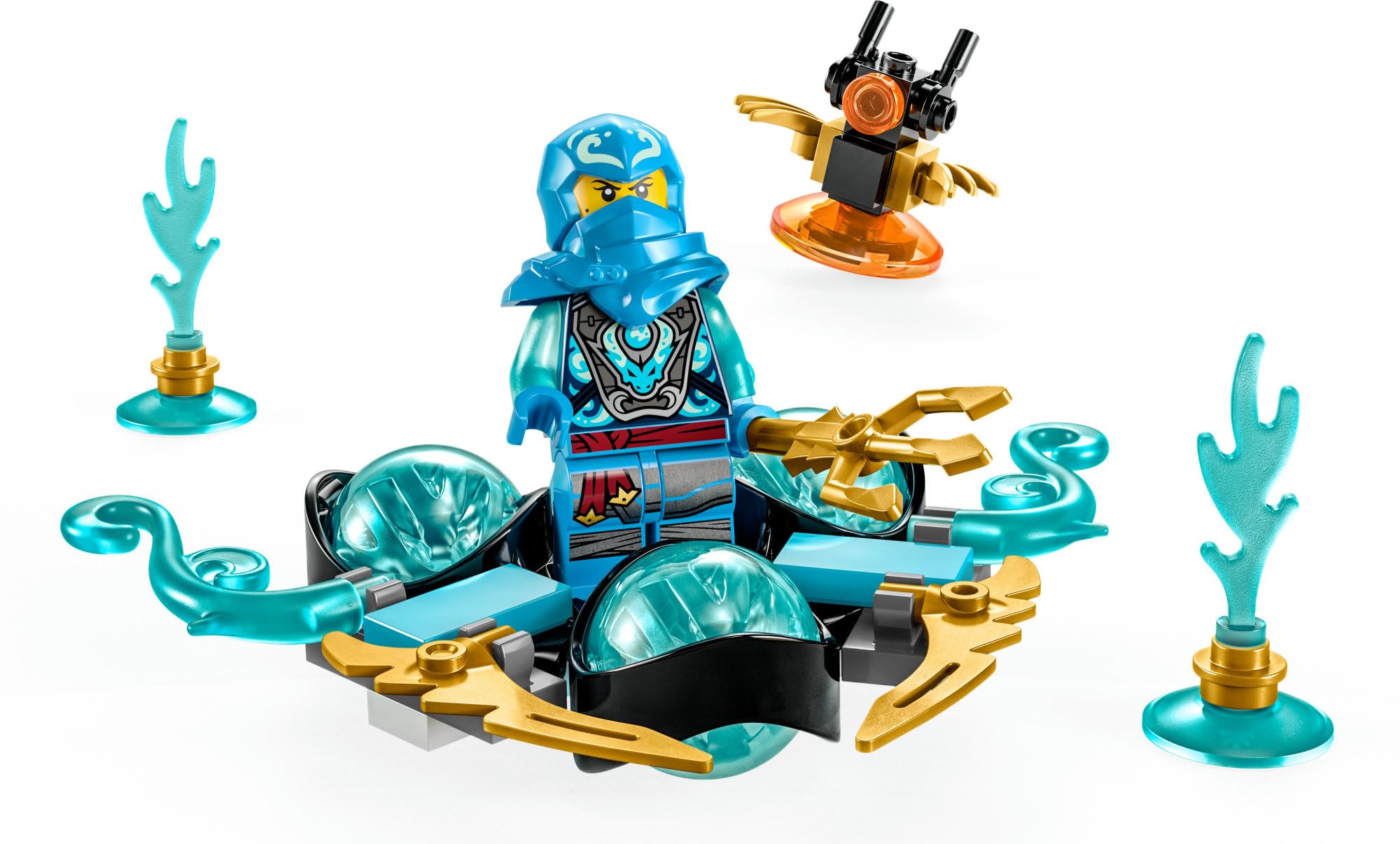 LEGO NINJAGO blue dragon power element introduces vibrant color and variety