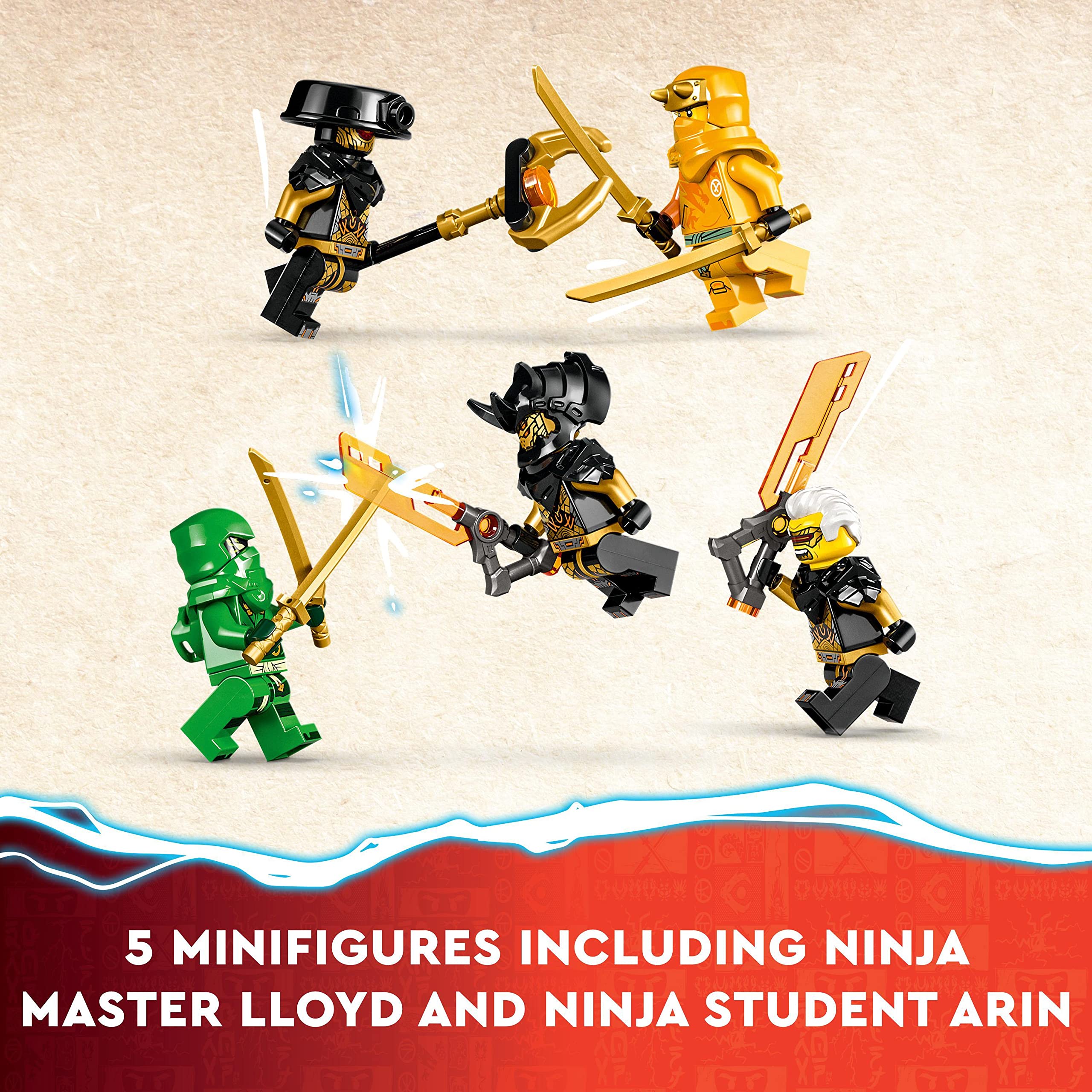 LEGO NINJAGO Rapton and Imperium minifigures for villain clashes