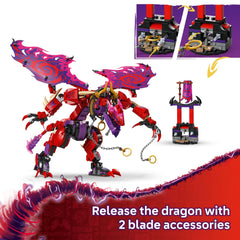 LEGO NINJAGO Side build with prismatic blades for unlocking dragon freedom