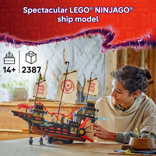 LEGO NINJAGO Temple Bounty sails gear operation enables interactive building