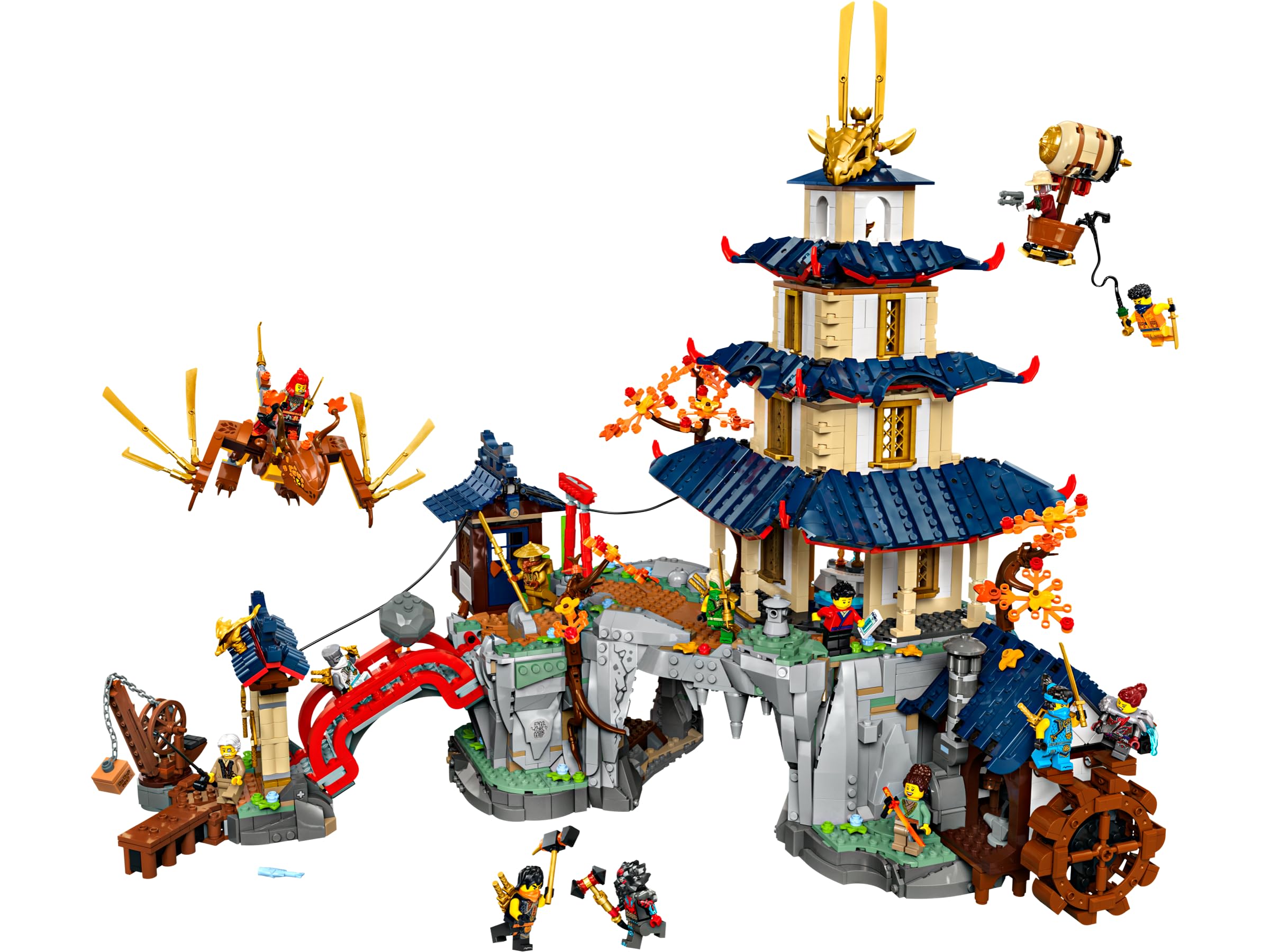 LEGO NINJAGO trap rocks reveal surprise obstacles in battles.