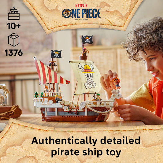 LEGO One Piece Going Merry crew minifigs bring the Straw Hat crew to life.