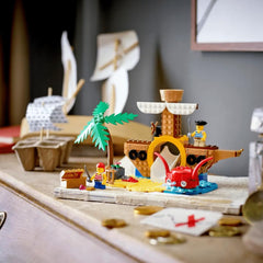 LEGO Pirate Ship Playground features minifigs and water cannon for storytelling